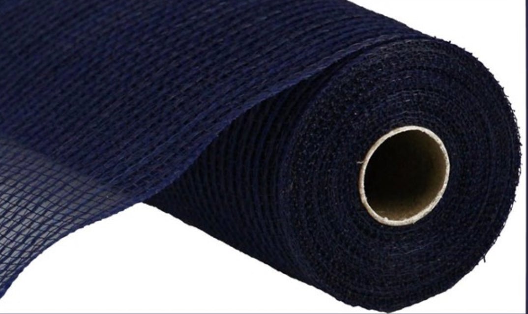 Jute faux poly deco mesh - navy blue - Greenery MarketDeco meshRY831219