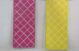 Lattice wired ribbon 2.5” pink OR yellow - Greenery MarketRibbons & Trim153934 PINK
