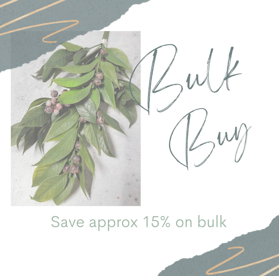 Laurel leaf berry spray - weather friendly - Greenery MarketArtificial FloraBULKBUY x6 26477