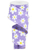 Lavender Daisy print wired ribbon - Greenery MarketWired ribbonRG0193513