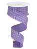 Lavender raised stitch wired 1.5” - Greenery MarketWired ribbonrg0167713