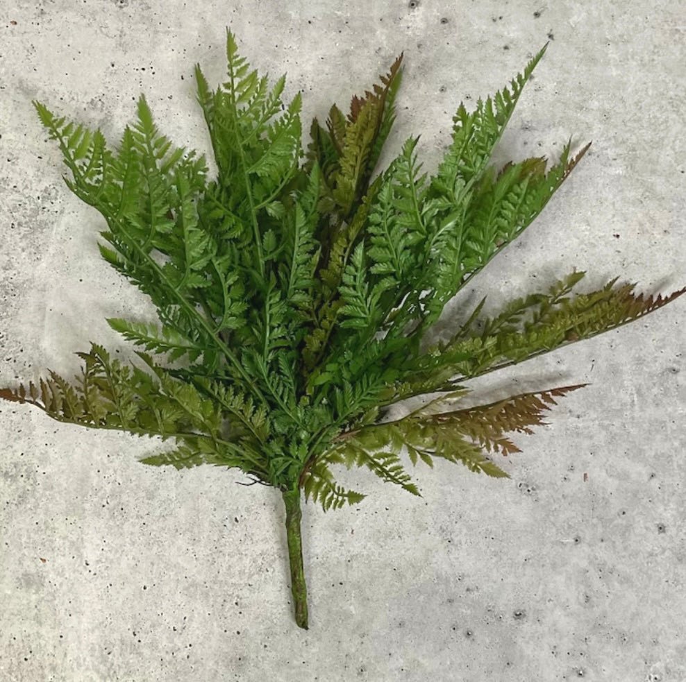 Leather leaf Artificial fern bush - Greenery Marketgreenery25947