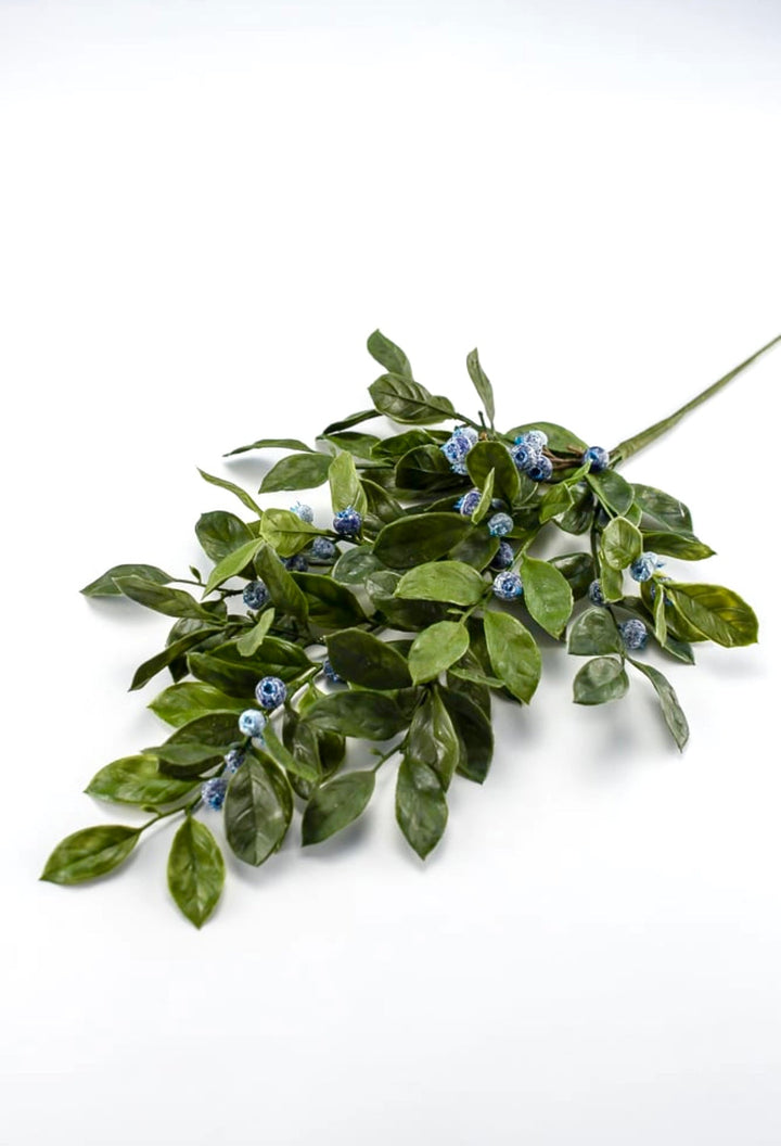 Leaves and blueberries spray - Greenery Marketartificial flowersB1593-BG