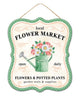 Local flower market sign - Greenery Marketsigns for wreathsAP7186