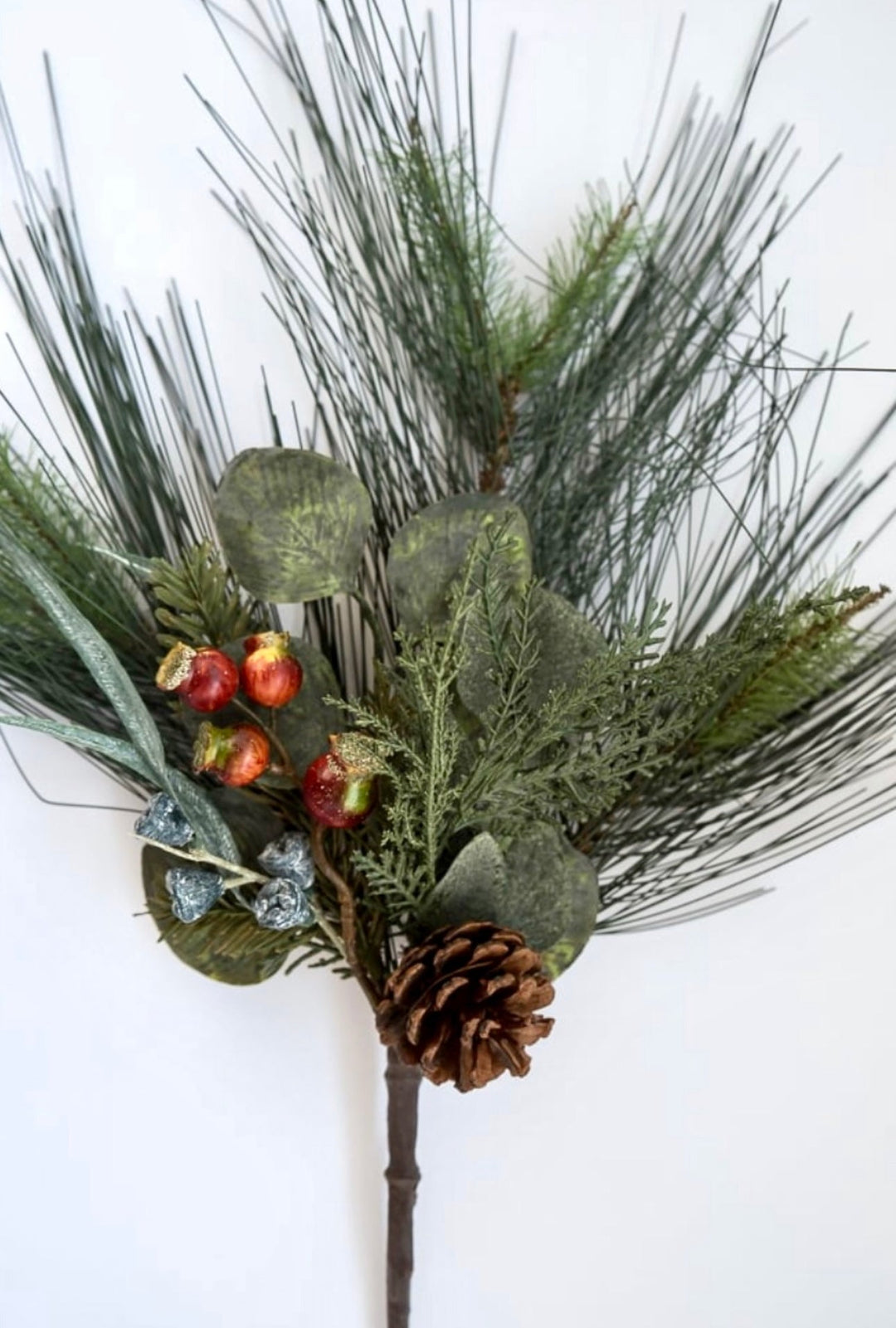 Long needle mixed Pine and eucalyptus spray - Greenery MarketArtificial Flora26453