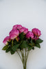 Magenta cabbage rose bush - Greenery Marketartificial flowers27182