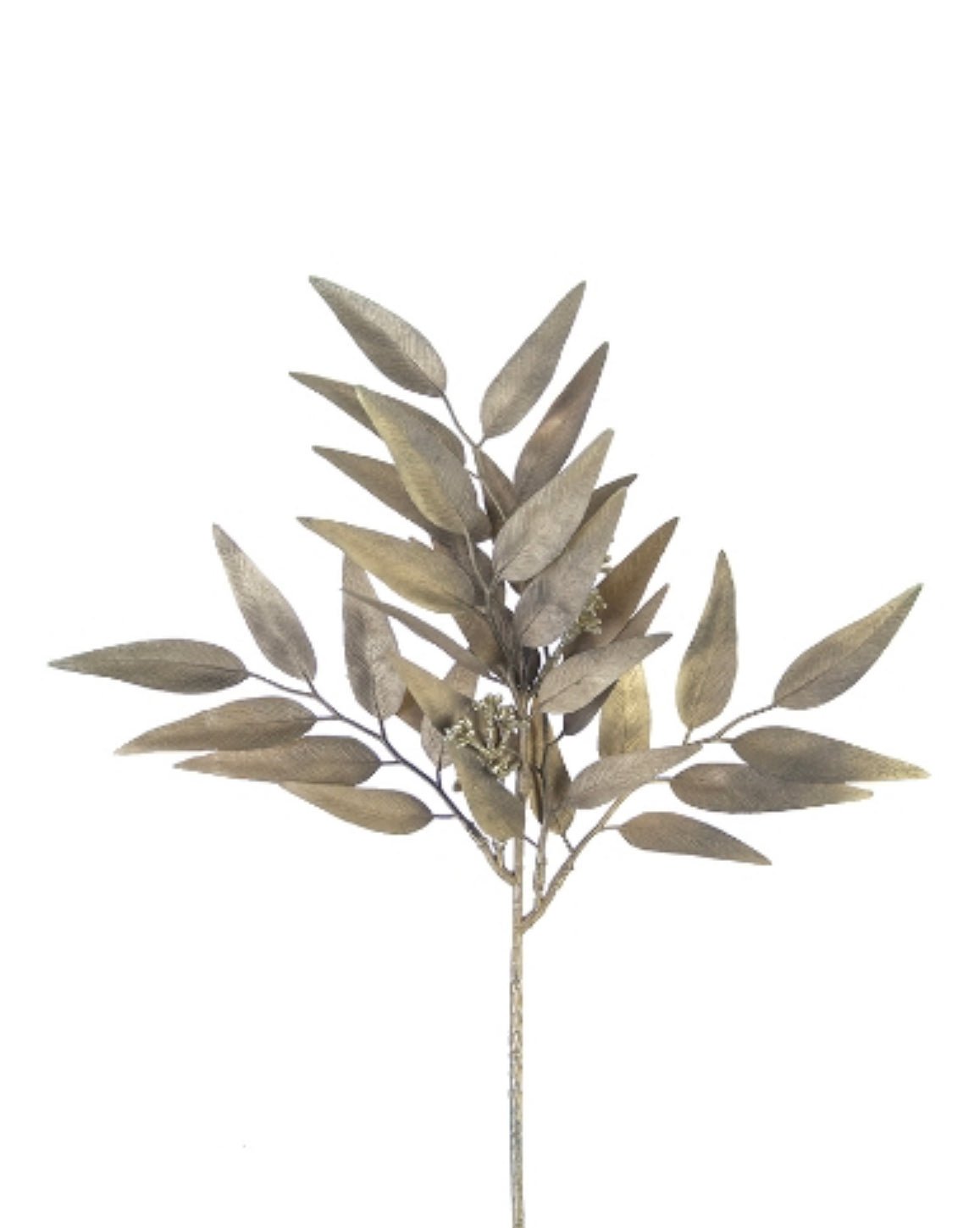 Matte metallic Gold eucalyptus pick Greenery Market