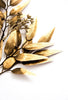 Matte metallic Gold eucalyptus pick - Greenery MarketArtificial Flora2825182GD