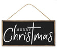 Merry Christmas, black and white sign - Greenery MarketChristmasAP7287