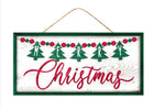 Merry Christmas sign - Greenery Marketsigns for wreathsAP7223