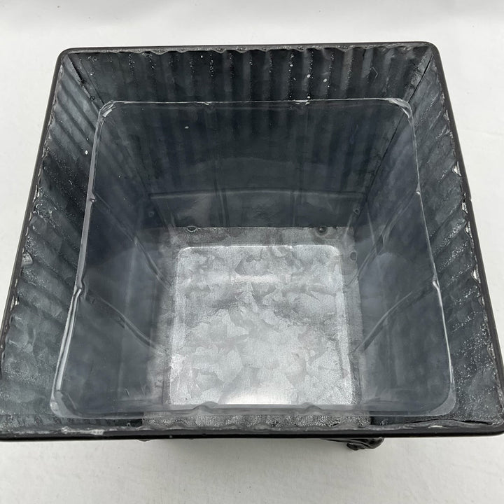 Metal container with legs for floral designs - medium size - Greenery MarketVases170wb-m