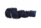 Metallic faux mohair - midnight blue 4” wired ribbon - Greenery Market Wired ribbon
