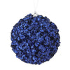 Midnight blue sequin jeweled ball ornament 4” - Greenery MarketMTX68878 MIDB