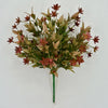 Mini flower greenery bush - burgundy - Greenery Market83726-bg