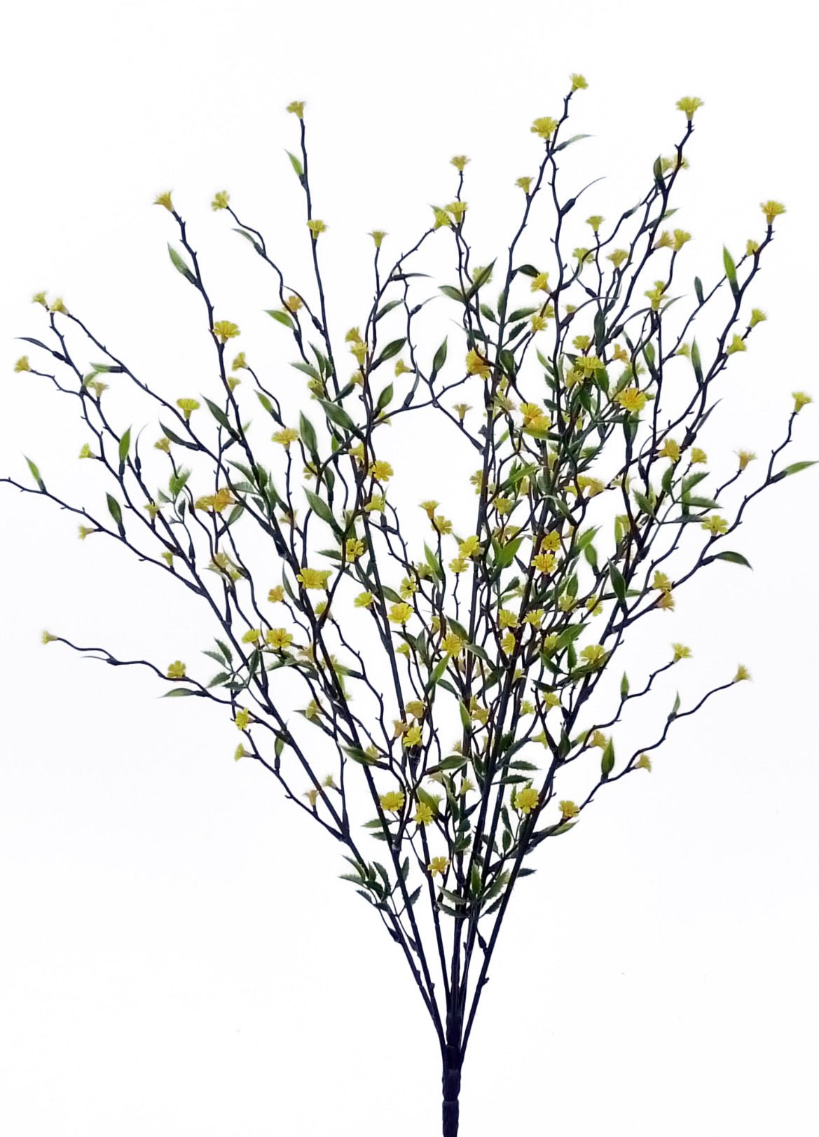 Mini flower twig bush - yellow - Greenery Marketartificial flowers35070yw
