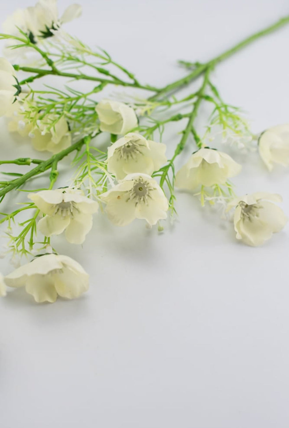 Mini, ivory, poppy spray - Greenery Market84235-CR