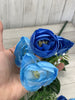 Mini ranunculus bush - blue - Greenery Marketartificial flowers36356