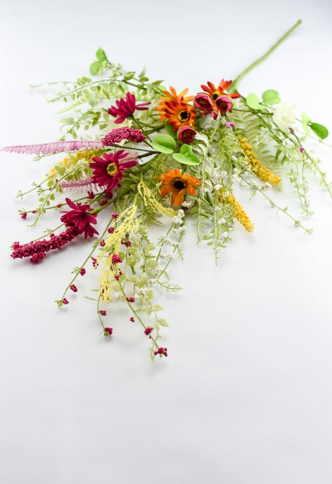 Mixed flower spray - pink, yellow, orange - Greenery MarketArtificial Flora40018