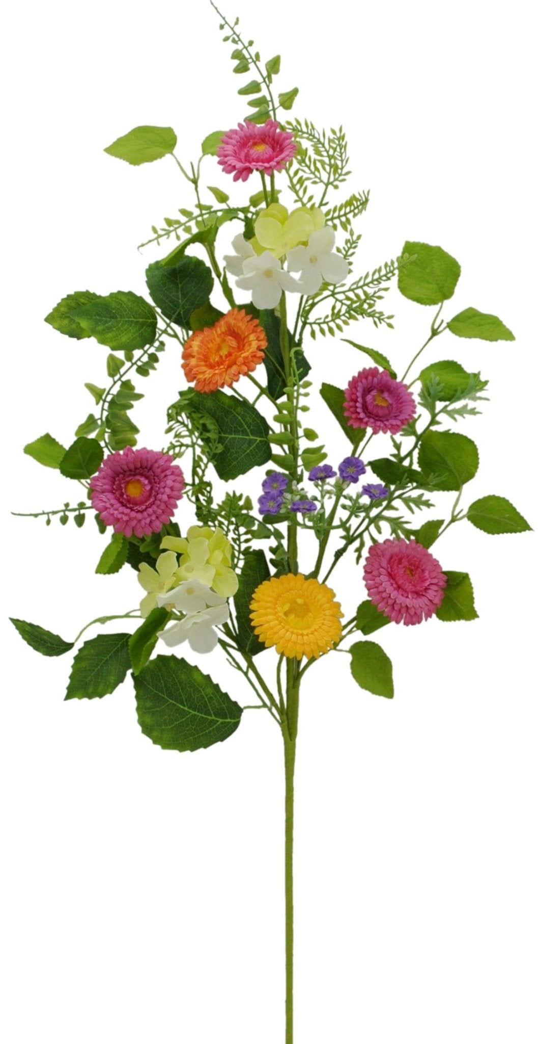 Mixed flower spray with greenery - Greenery MarketArtificial Flora63973