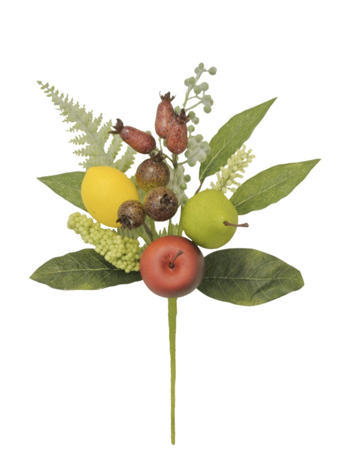 Mixed fruit pick, faux fruits, Artificial lemons, apples, pear spray, - Greenery MarketAs seen on SCW lives80946