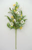 Mixed greenery and daisies flower spray - Greenery MarketArtificial Flora63892