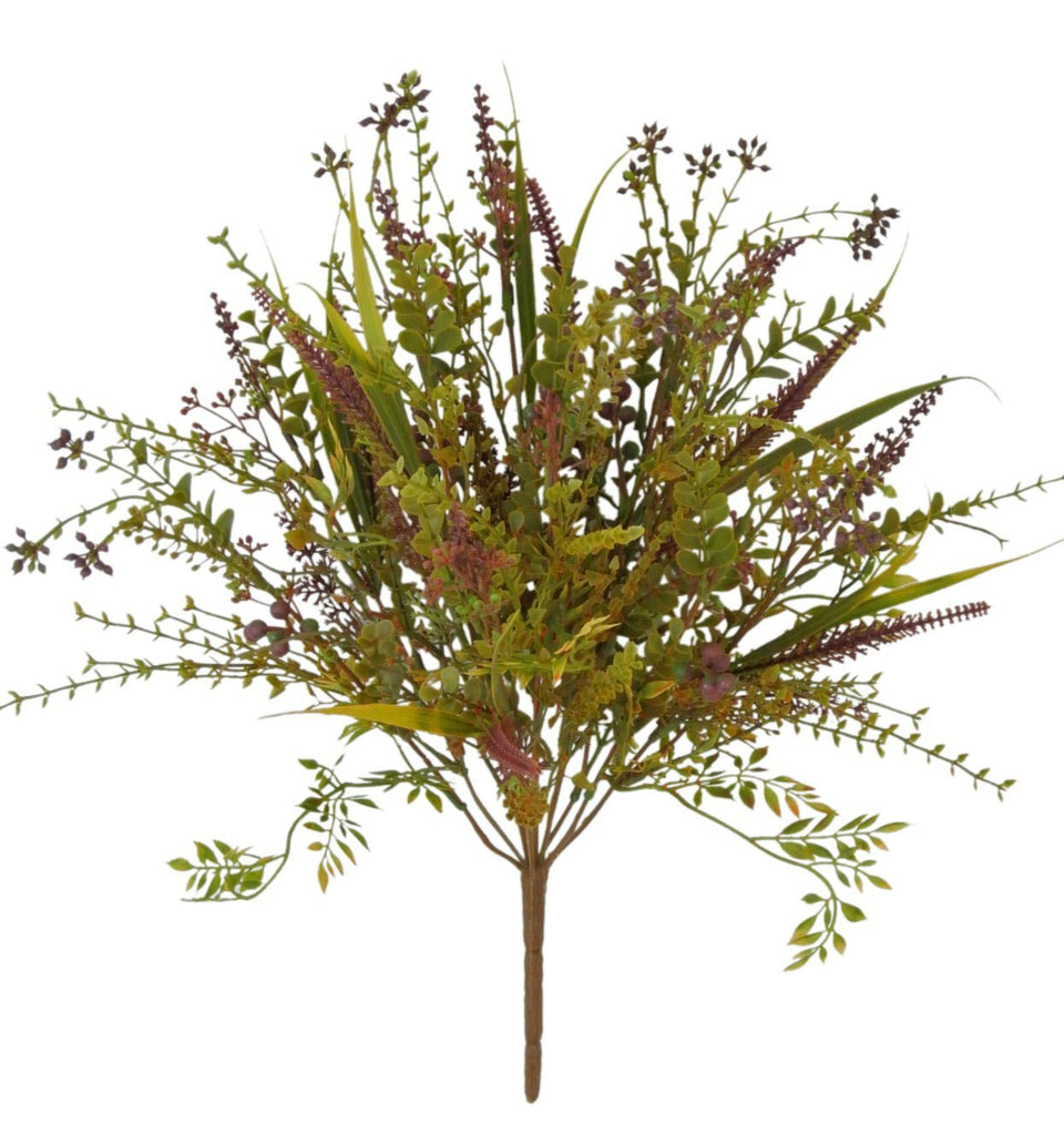 Mixed greenery bush - burgundy- 81132-bg - Greenery Market