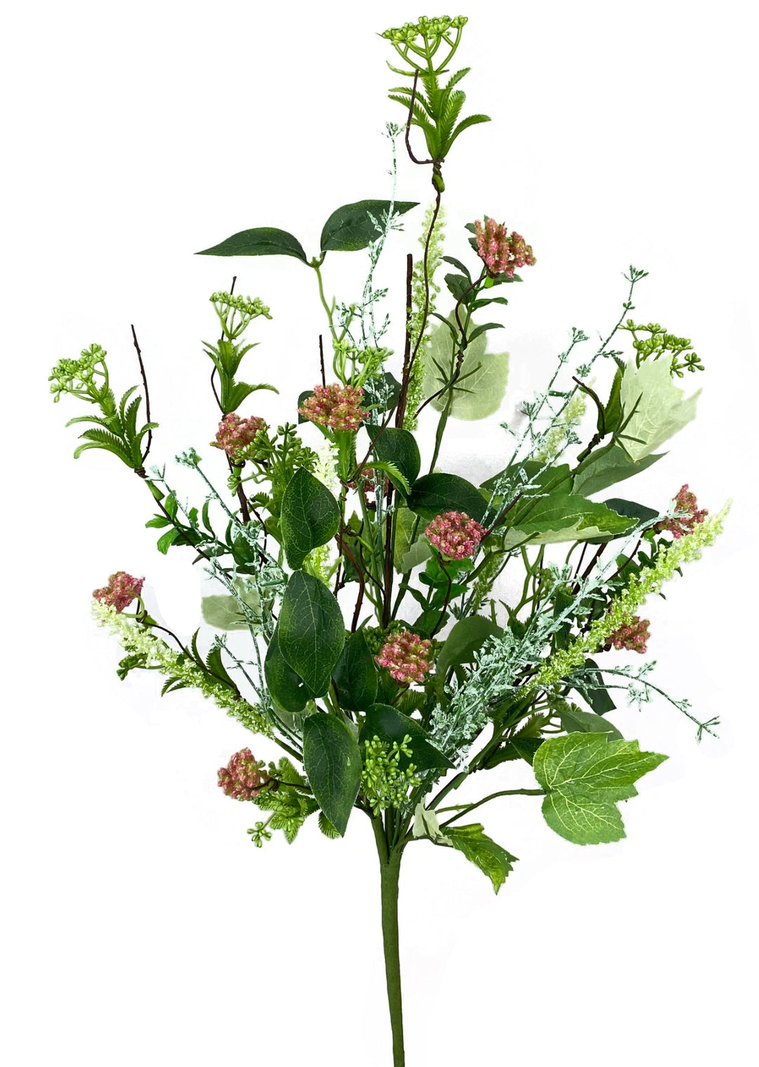 Mixed greenery, sedum, and twig bush - pink - Greenery Market63335Pk