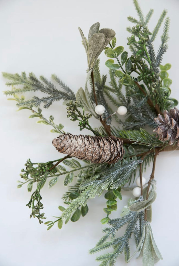 Mixed pine pick with mistletoe - Greenery Marketgreenery85311SP18