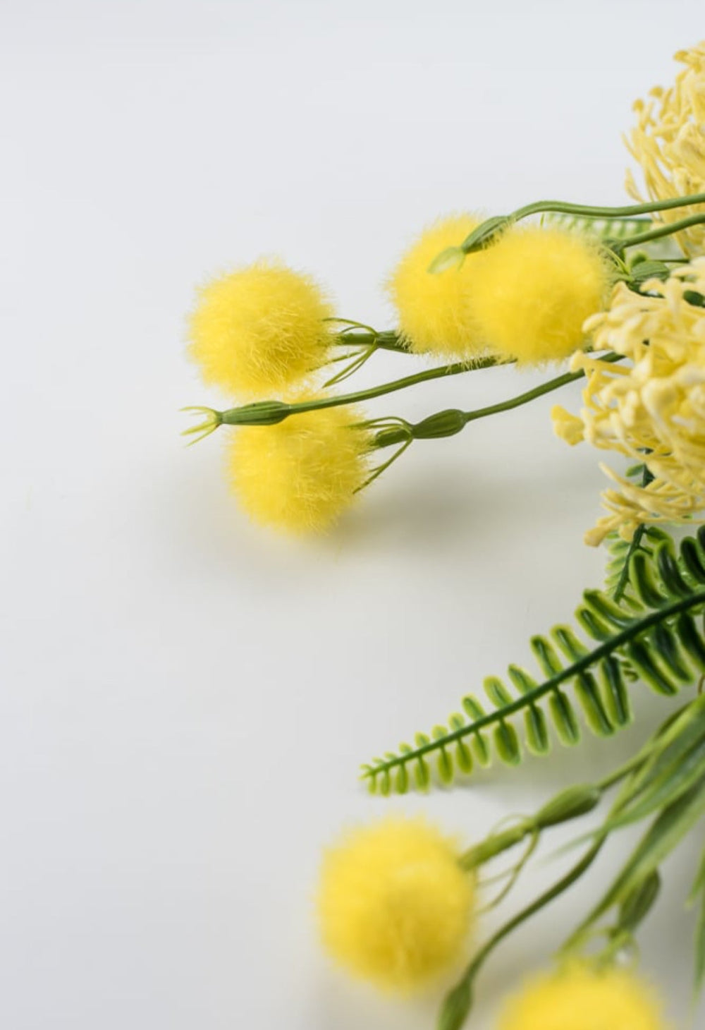 Mixed pompom alluim bush yellow - Greenery Marketartificial flowers83360-yel