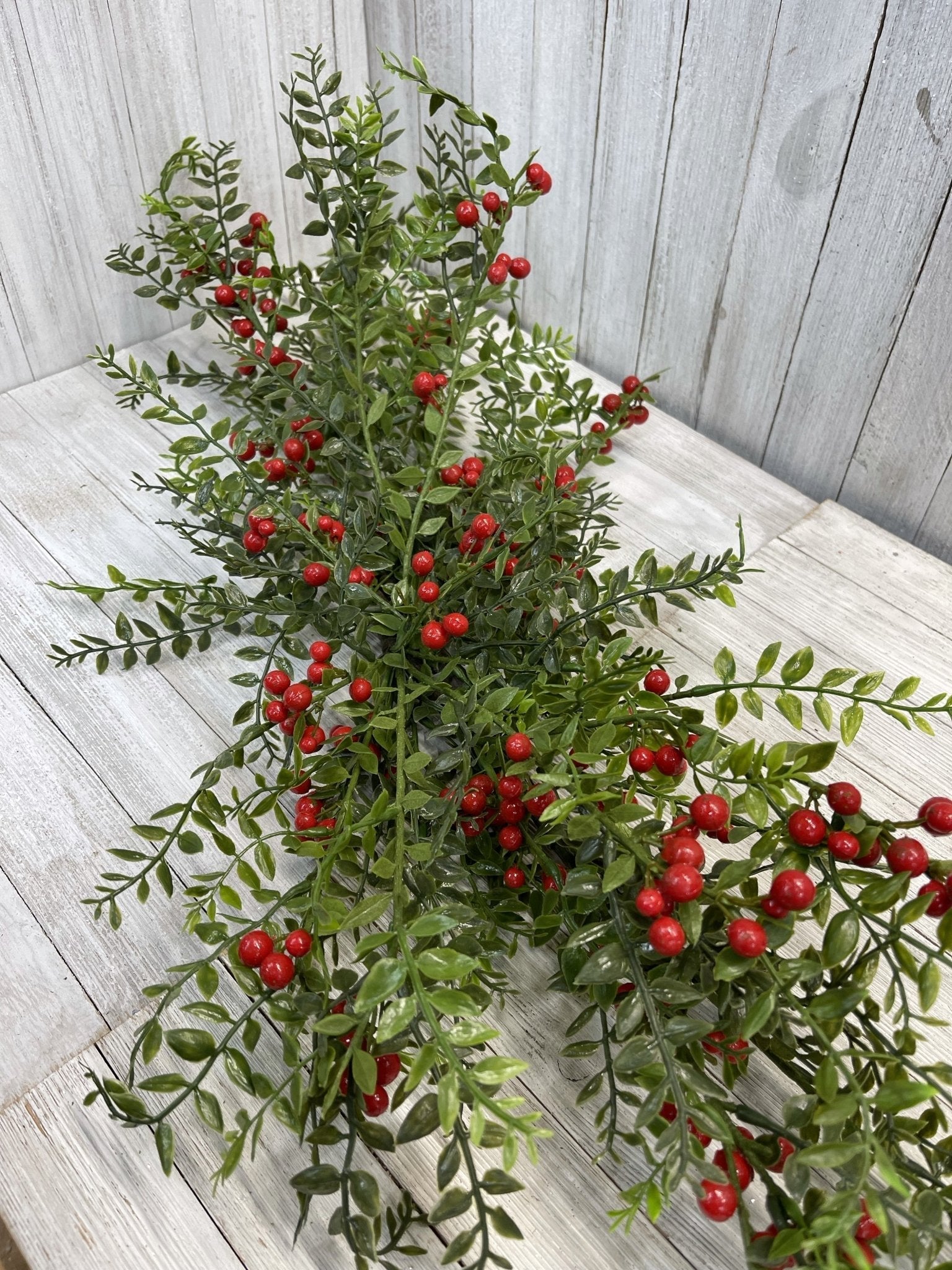 Nandina and red berries Crescent corner spray - Greenery MarketWreaths & Garlands25599