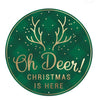 Oh deer metal round sign - Greenery MarketSeasonal & Holiday DecorationsMD074806