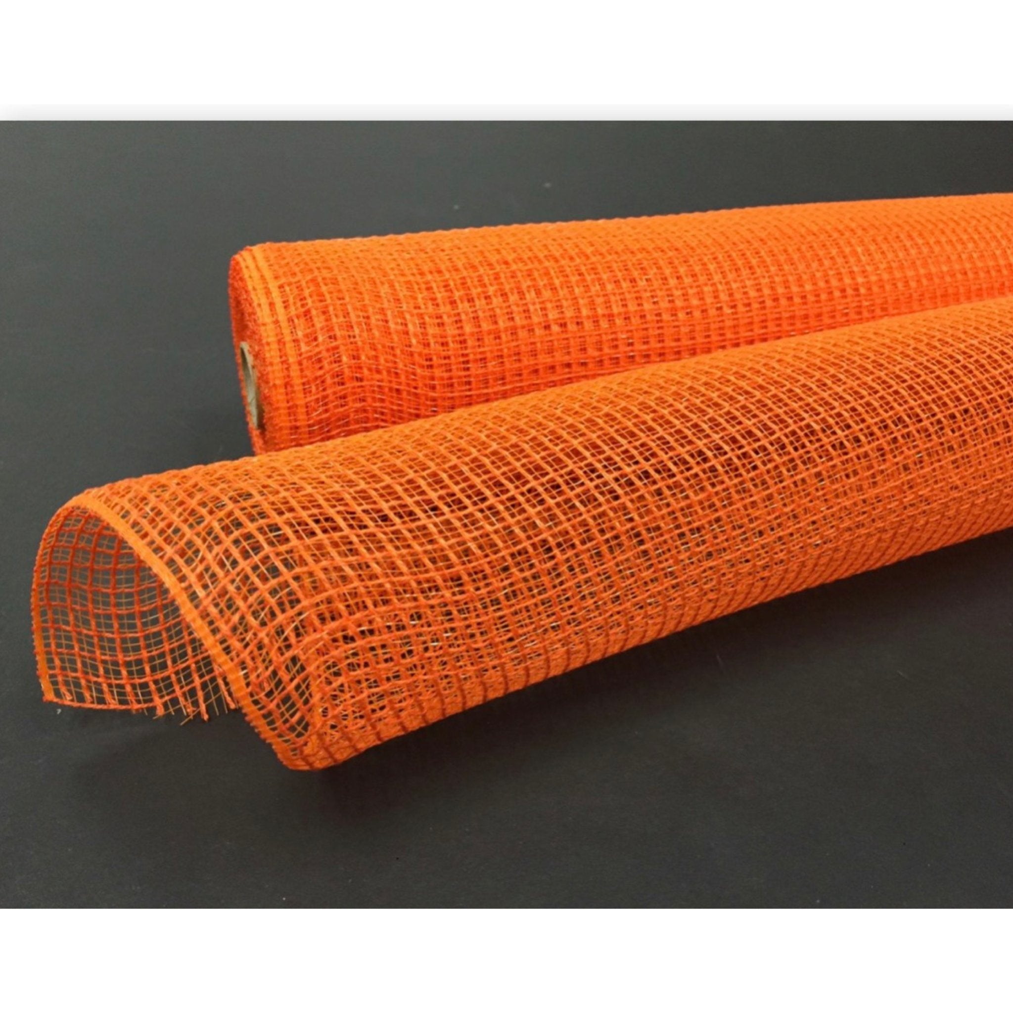 Orange fabric deco mesh 10” - Greenery MarketDeco meshXb97910-19