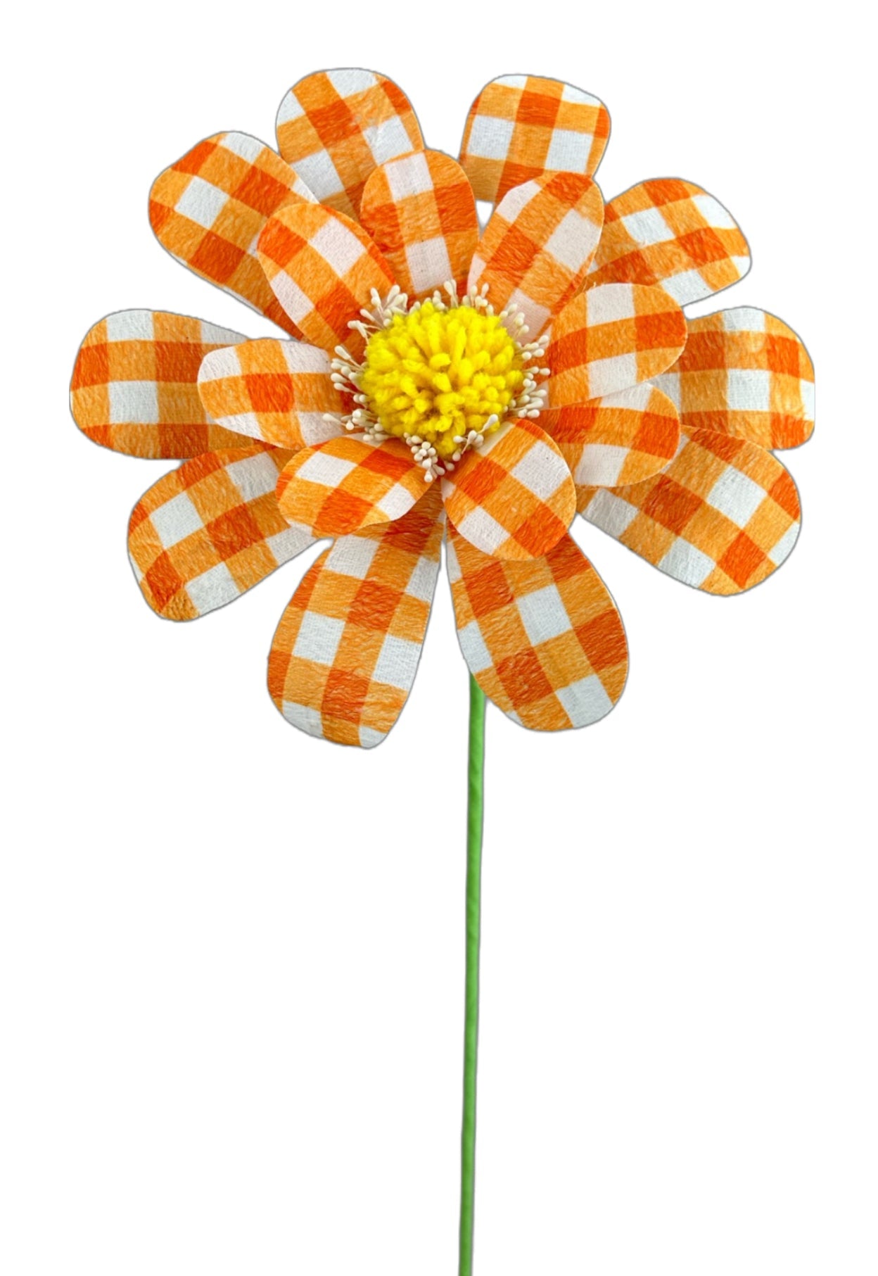 Orange plaid flower stem - Greenery Marketartificial flowers63443OR