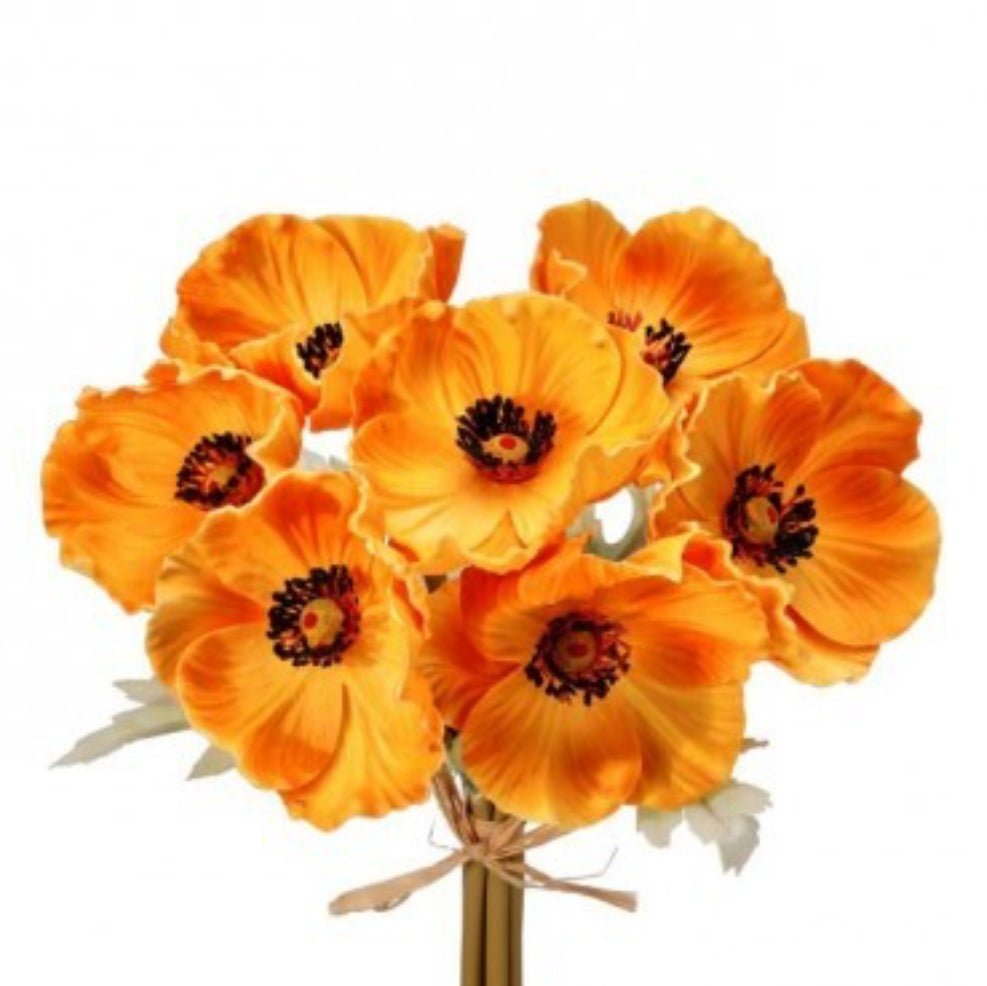 Orange poppy bundle - natural touch - Greenery Marketartificial flowersMTF24283 ORNG