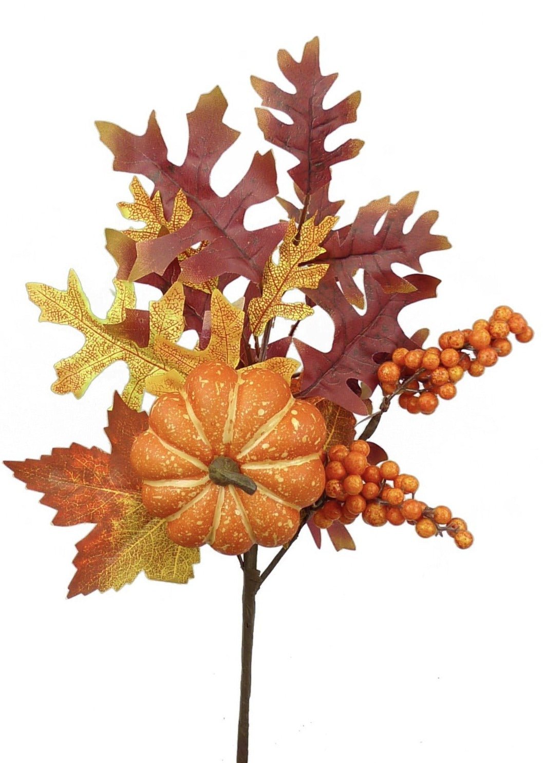 Orange Pumpkin maple leaves pick - Greenery Marketgreenery56638SP16