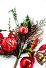 Ornament ball and greenery pick - red - Greenery MarketgreeneryXg959-R