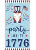 Patriotic party like it’s 1776 gnome sign - Greenery MarketWreath attachmentsAP7096
