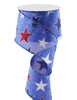 Patriotic star wired ribbon - 2.5” - Greenery MarketWired ribbonRG0165825