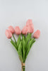 Peach pink, soft touch, life like tulip bundle - Greenery Market2260017CL