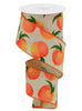 Peaches wired ribbon, 2.5” - Greenery Marketwired ribbonRgc1224c2