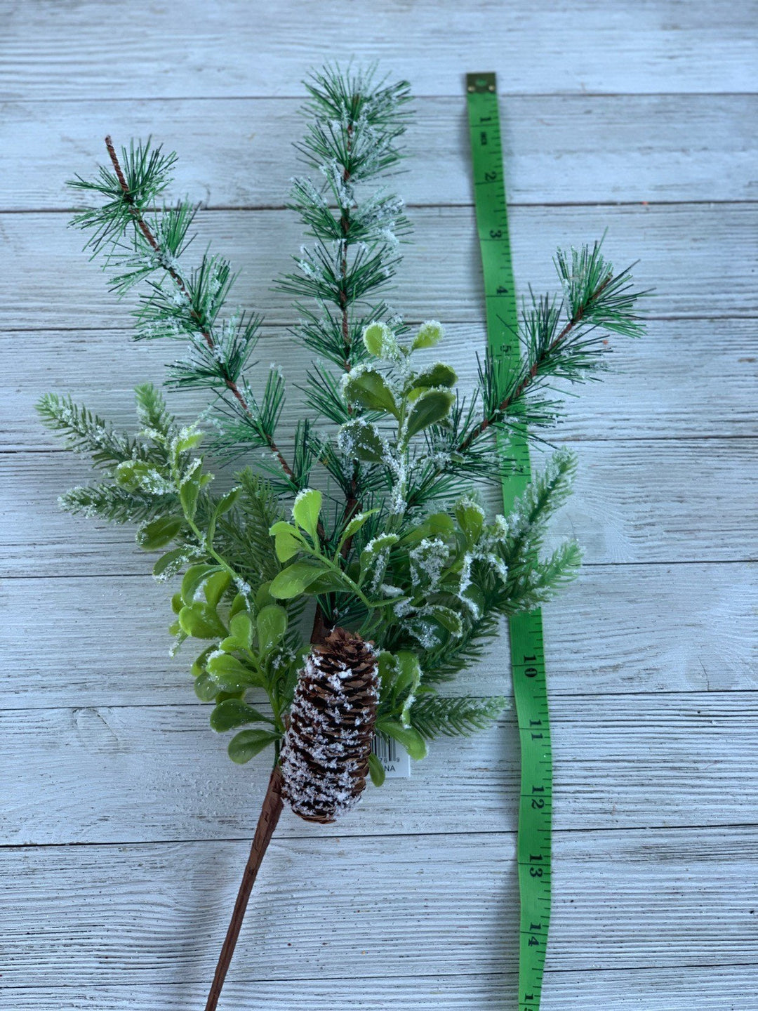 Pine with snow, Artificial mixed pine spray - Greenery MarketWinter and Christmas62076