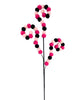 Pink and black felt ball spiral spray - Greenery MarketPicks56894BTPKBK