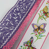 Pink and lavender Butterfly x 3 ribbon bow bundle - Greenery Market