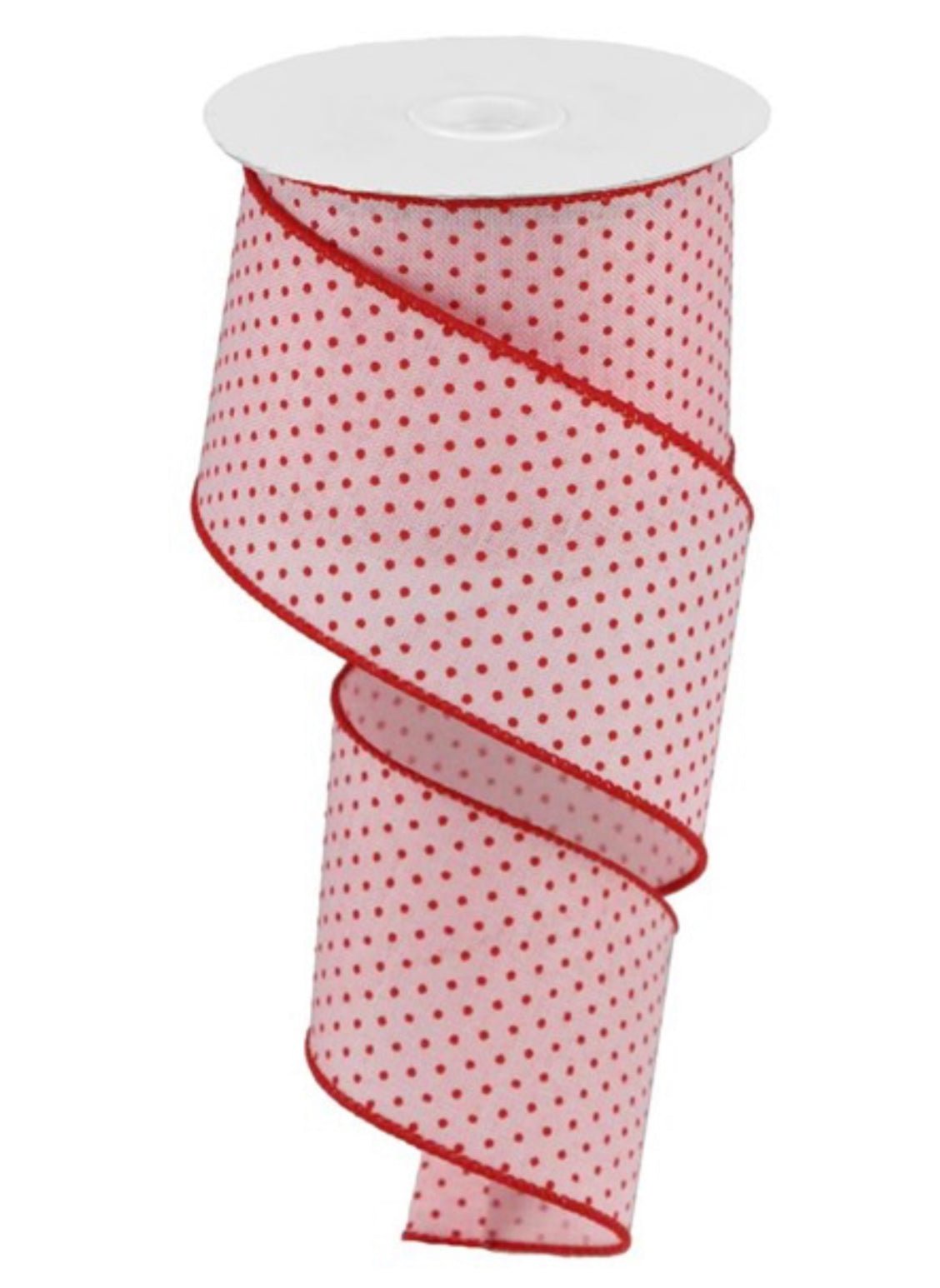 Pink and red swiss dot wired ribbon 2.5” - Greenery MarketWired ribbonRGC115715