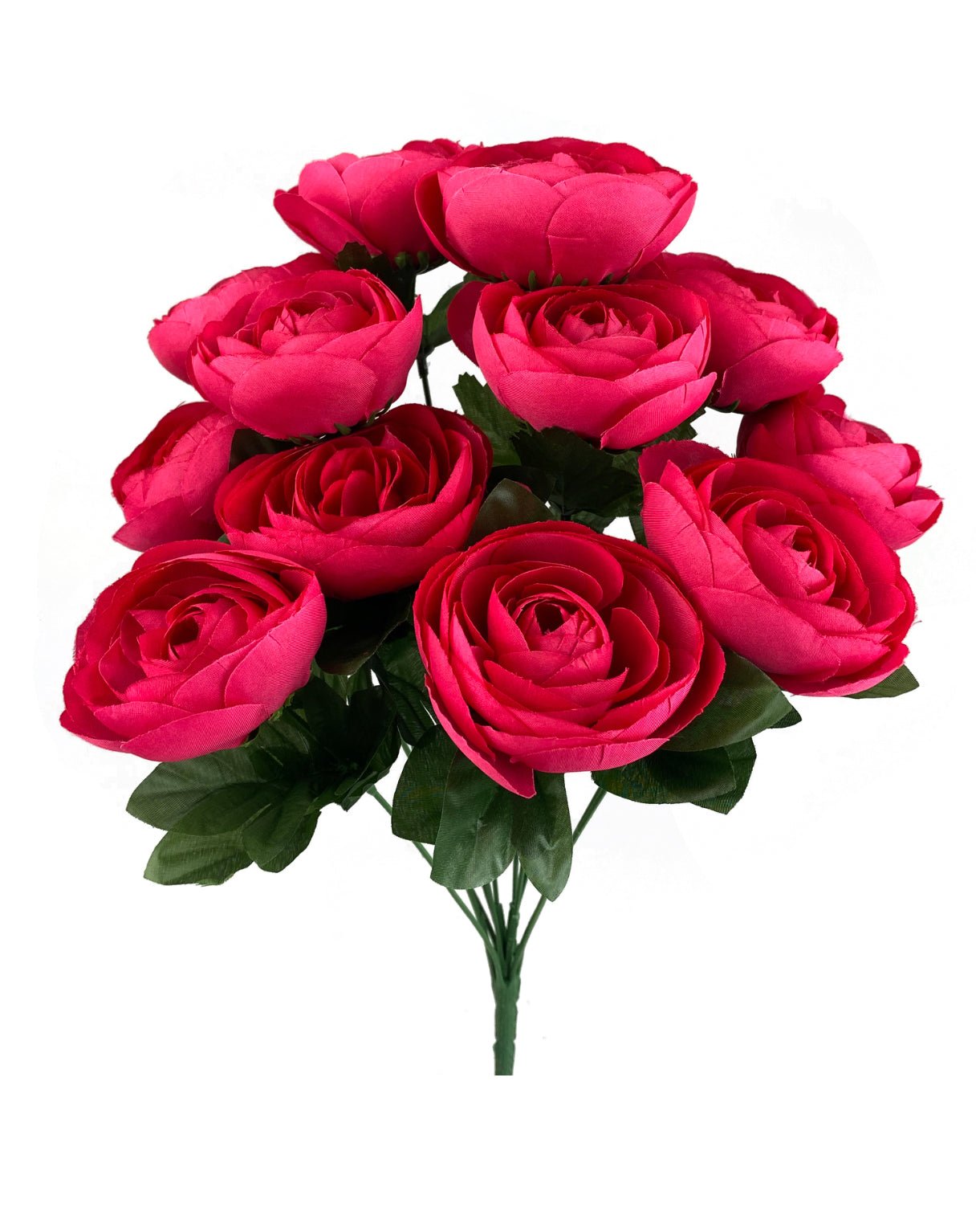 Pink, artificial, ranunculus bush - Greenery Marketartificial flowers63329BT