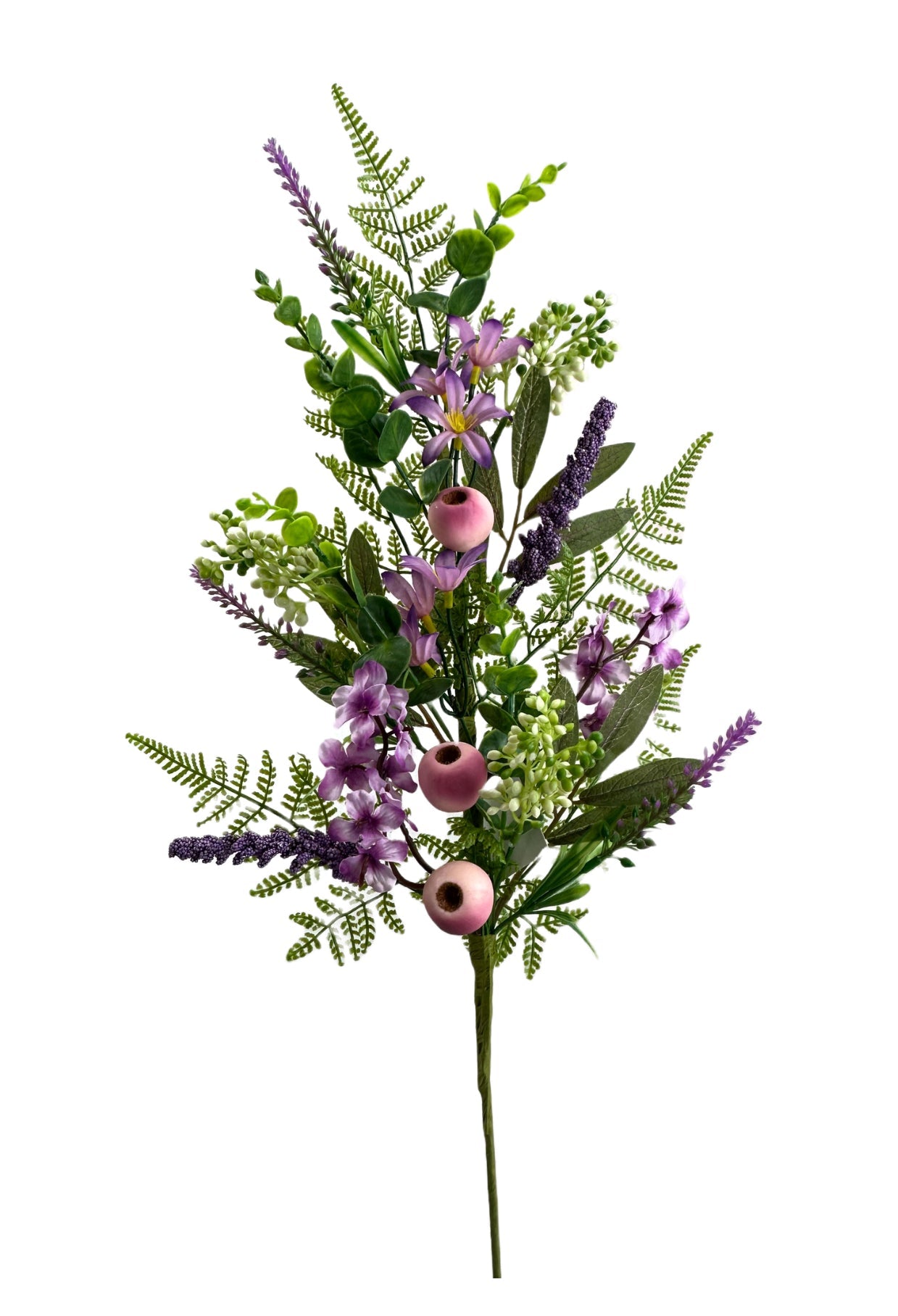 Pink berries, purple filler, and flower spray - Greenery Marketgreenery63542SP28