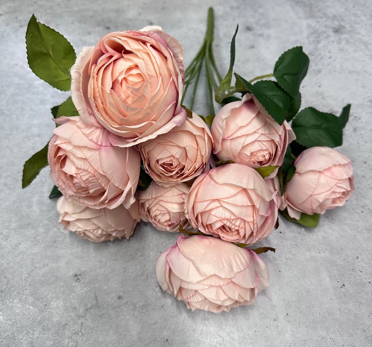 Pink cabbage rose bush - Greenery Marketartificial flowers26902