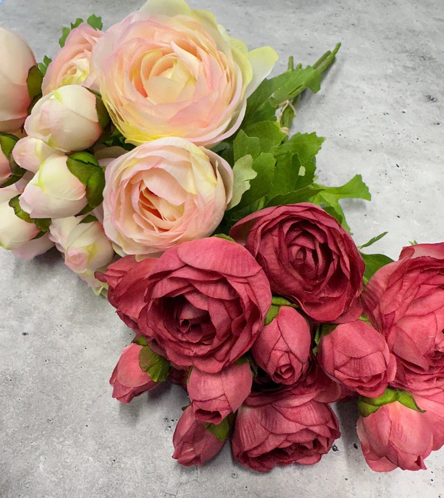 Pink cream ranunculus bundle - Greenery Market