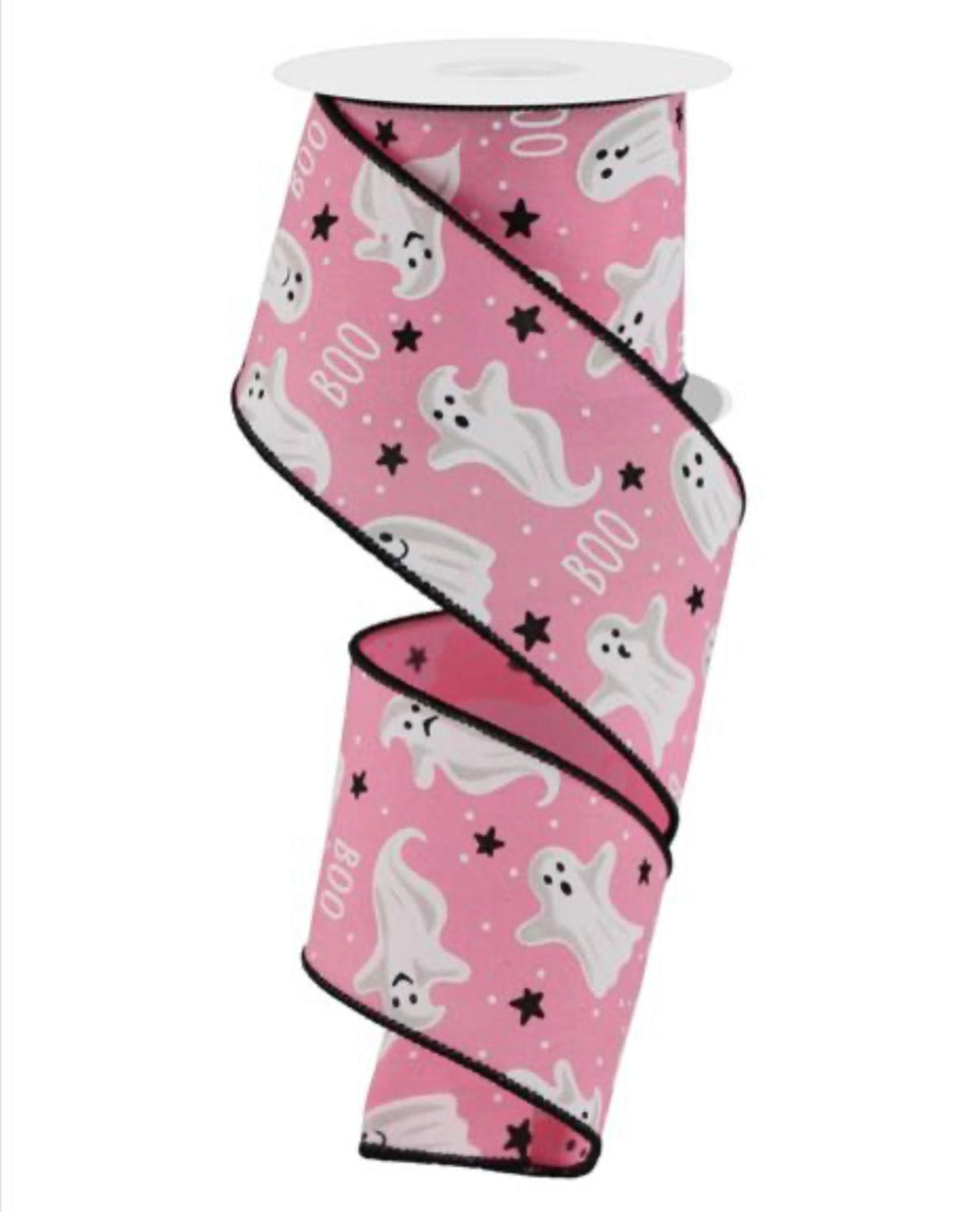 Pink Ghost ribbon 2.5” wired ribbon - Greenery MarketWired ribbonRGE181622