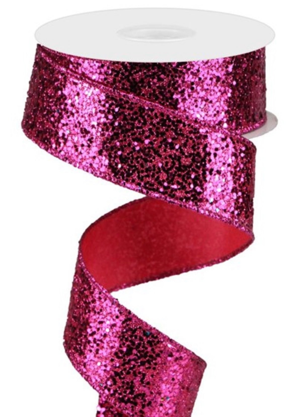 Pink glitter wired ribbon 1.5” - Greenery MarketWired ribbonRGA130007